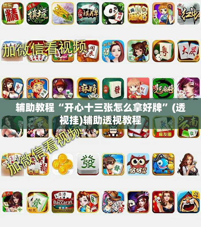 辅助教程“开心十三张怎么拿好牌	”(透视挂)辅助透视教程