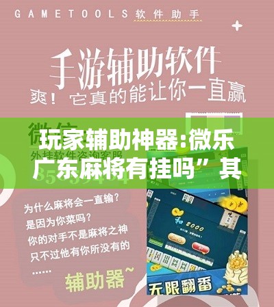 玩家辅助神器:微乐广东麻将有挂吗”其实确实有挂