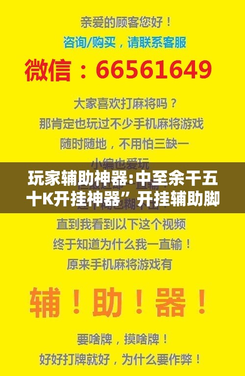 玩家辅助神器:中至余干五十K开挂神器	”开挂辅助脚本+详细开挂安装教程