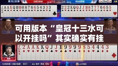 可用版本“皇冠十三水可以开挂吗”其实确实有挂