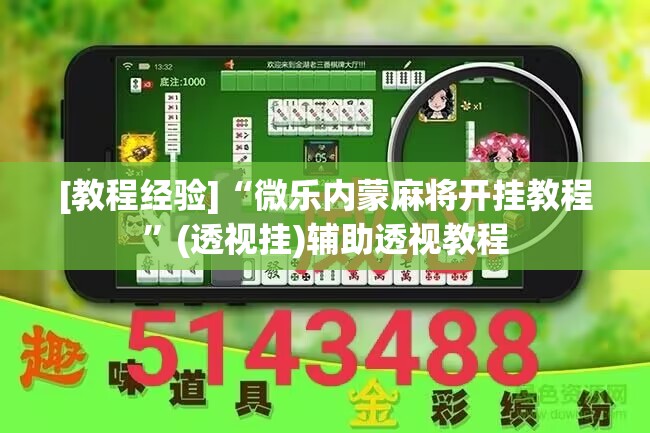 [教程经验]“微乐内蒙麻将开挂教程”(透视挂)辅助透视教程