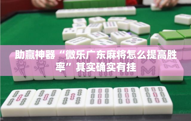 助赢神器“微乐广东麻将怎么提高胜率”其实确实有挂