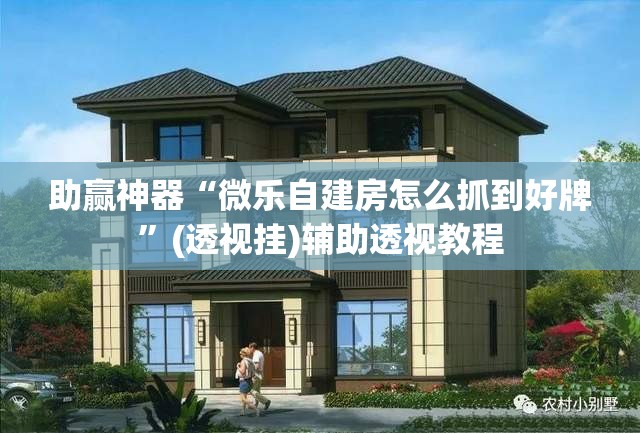 助赢神器“微乐自建房怎么抓到好牌”(透视挂)辅助透视教程
