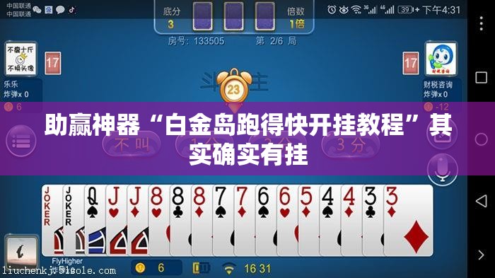 助赢神器“白金岛跑得快开挂教程”其实确实有挂