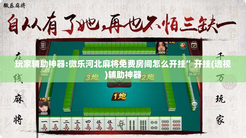 玩家辅助神器:微乐河北麻将免费房间怎么开挂”开挂(透视)辅助神器