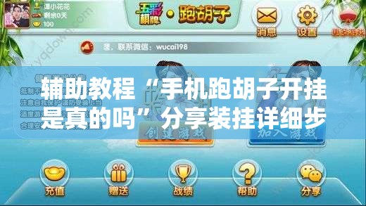 辅助教程“手机跑胡子开挂是真的吗”分享装挂详细步骤