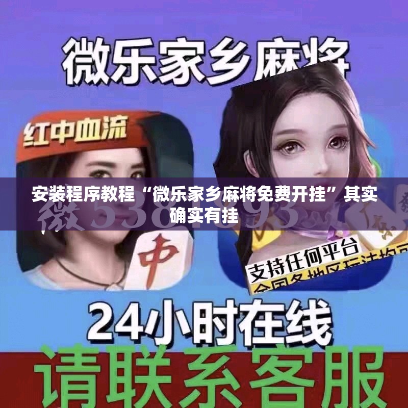 安装程序教程“微乐家乡麻将免费开挂”其实确实有挂