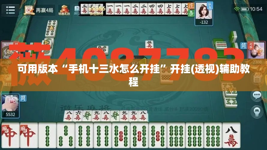 可用版本“手机十三水怎么开挂”开挂(透视)辅助教程