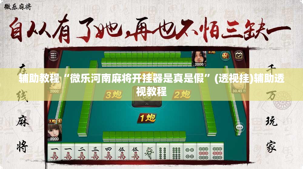 辅助教程“微乐河南麻将开挂器是真是假	”(透视挂)辅助透视教程