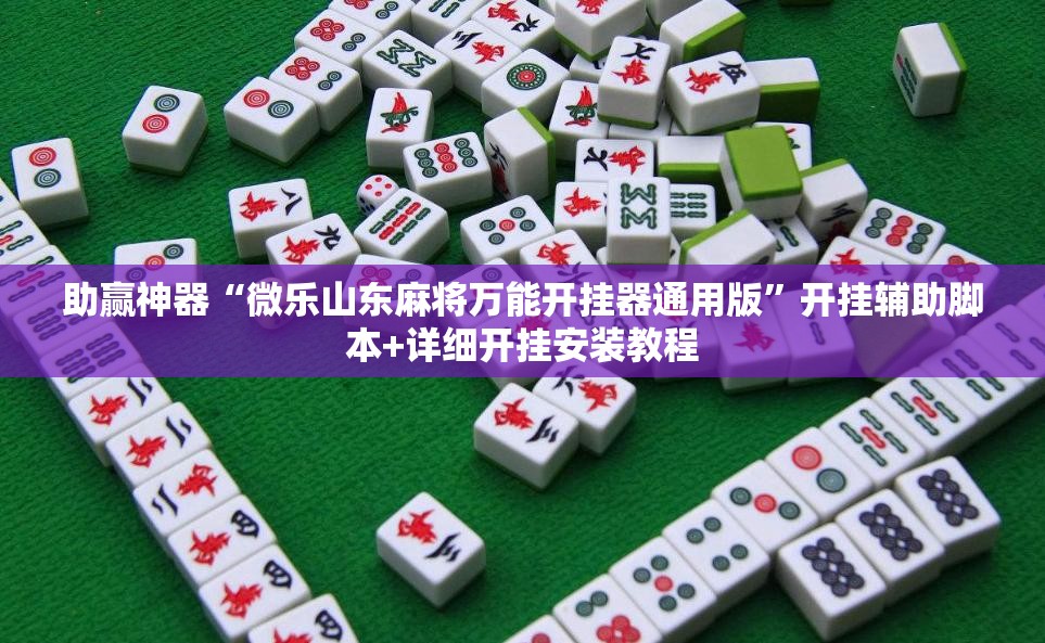 助赢神器“微乐山东麻将万能开挂器通用版”开挂辅助脚本+详细开挂安装教程