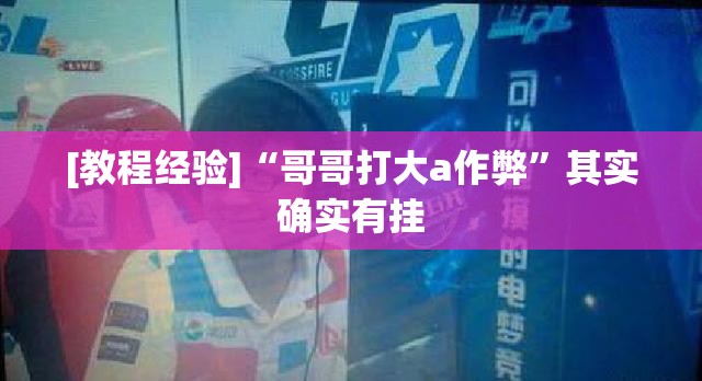 [教程经验]“哥哥打大a作弊”其实确实有挂