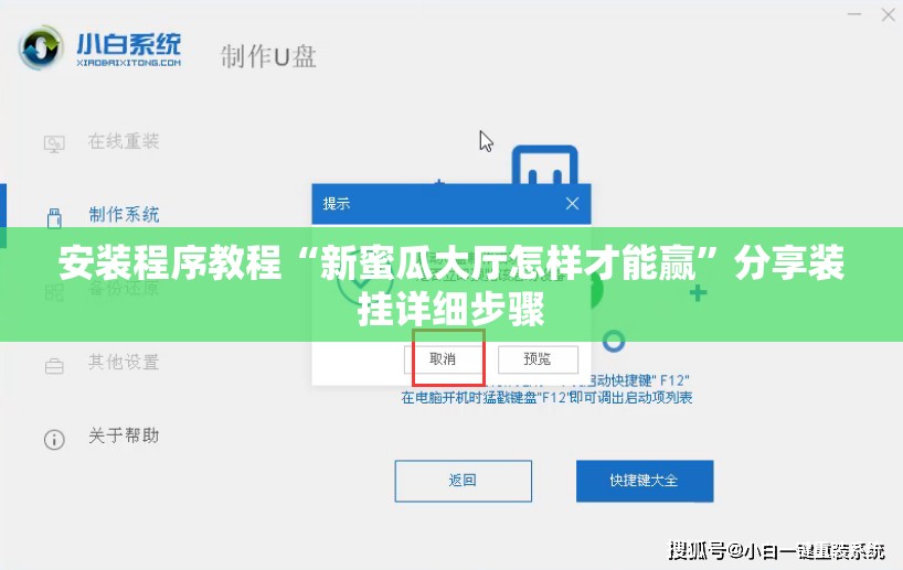 安装程序教程“新蜜瓜大厅怎样才能赢”分享装挂详细步骤