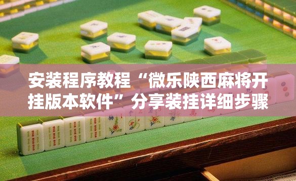安装程序教程“微乐陕西麻将开挂版本软件”分享装挂详细步骤
