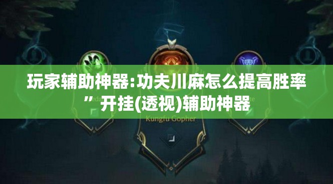玩家辅助神器:功夫川麻怎么提高胜率	”开挂(透视)辅助神器