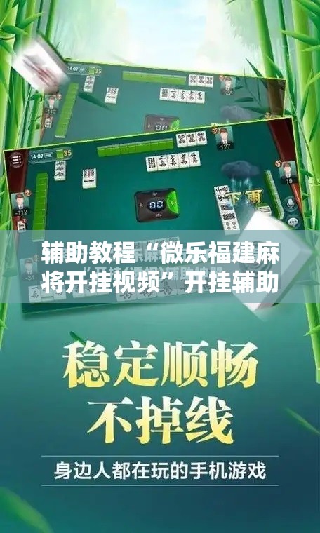 辅助教程“微乐福建麻将开挂视频	”开挂辅助脚本+详细开挂安装教程