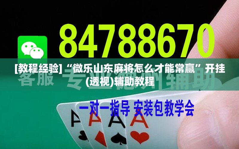 [教程经验]“微乐山东麻将怎么才能常赢”开挂(透视)辅助教程