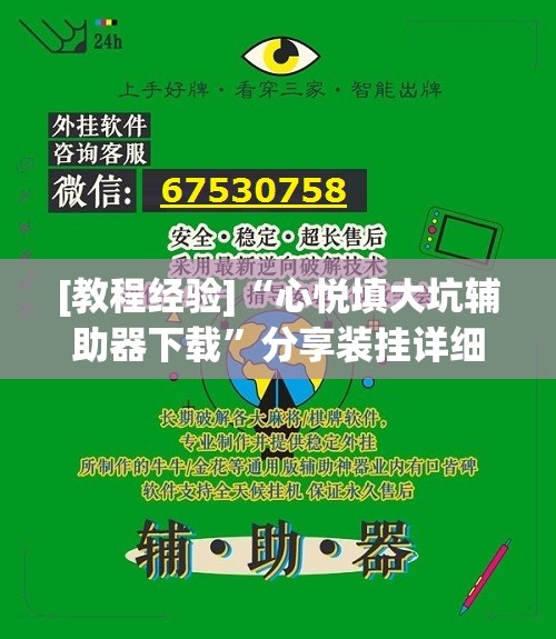 [教程经验]“心悦填大坑辅助器下载”分享装挂详细步骤