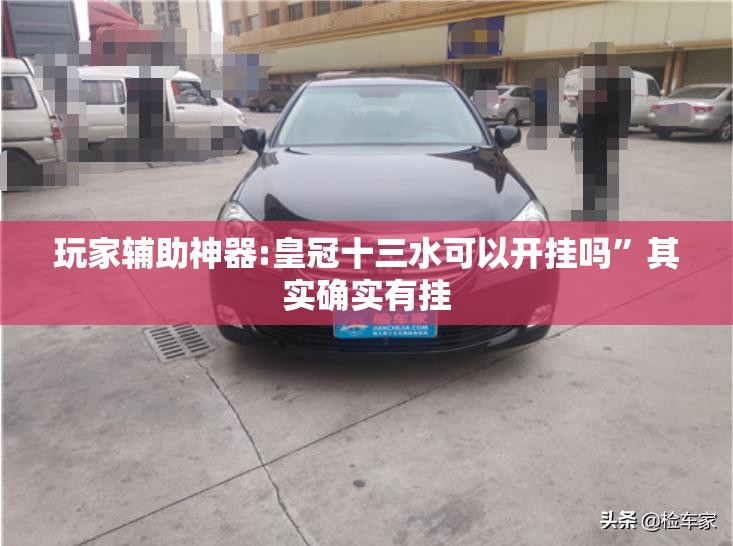 玩家辅助神器:皇冠十三水可以开挂吗”其实确实有挂