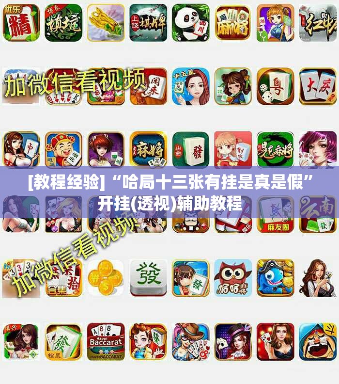 [教程经验]“哈局十三张有挂是真是假”开挂(透视)辅助教程