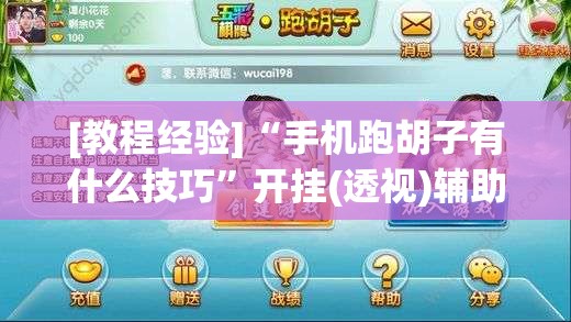 [教程经验]“手机跑胡子有什么技巧”开挂(透视)辅助神器