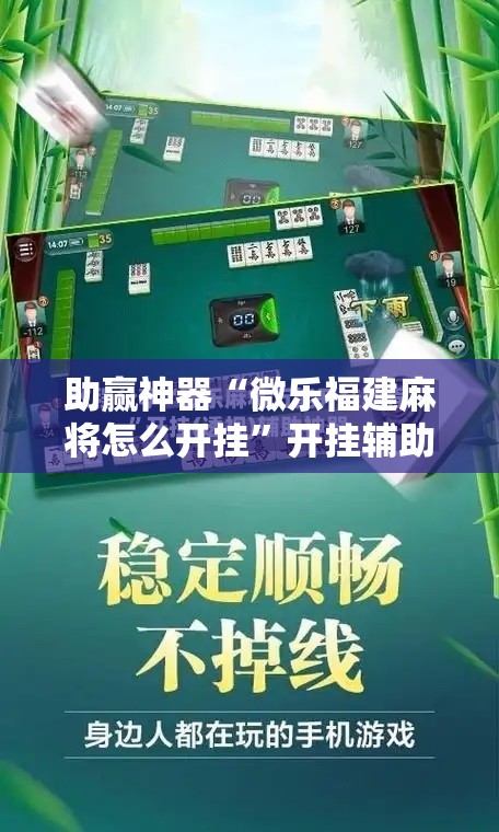 助赢神器“微乐福建麻将怎么开挂”开挂辅助脚本+详细开挂安装教程