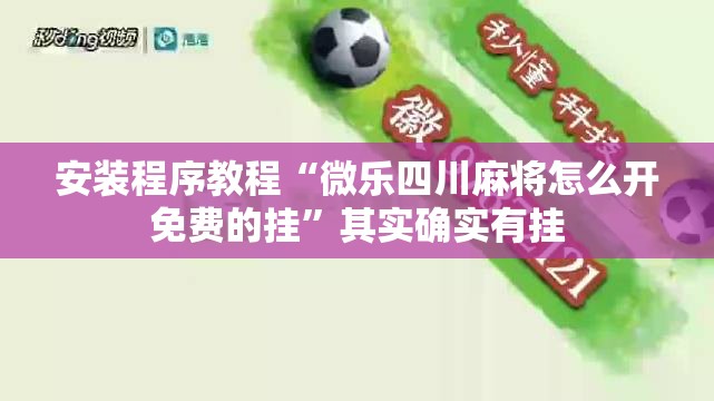 安装程序教程“微乐四川麻将怎么开免费的挂”其实确实有挂