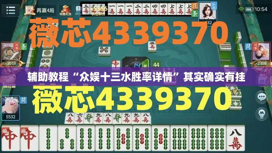 辅助教程“众娱十三水胜率详情	”其实确实有挂