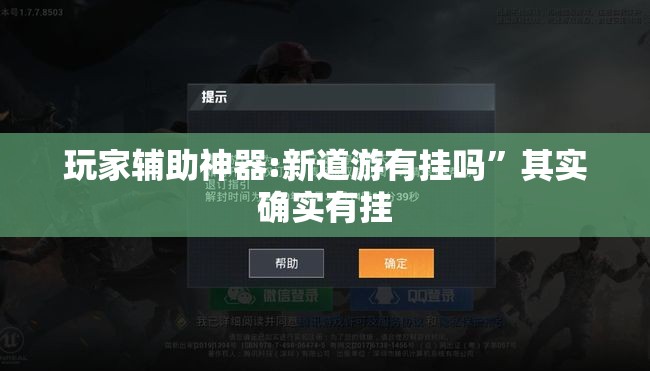 玩家辅助神器:新道游有挂吗”其实确实有挂