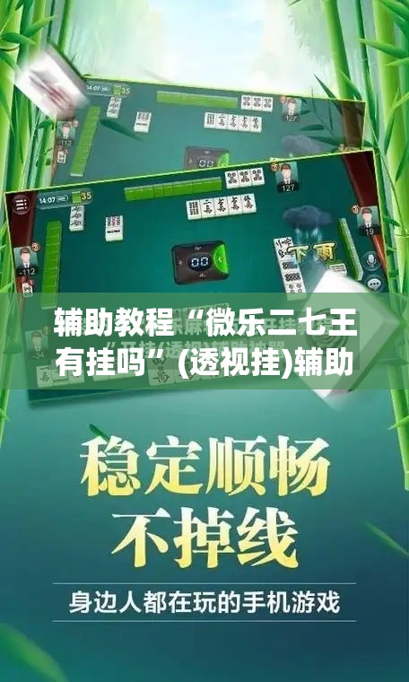 辅助教程“微乐二七王有挂吗”(透视挂)辅助透视教程