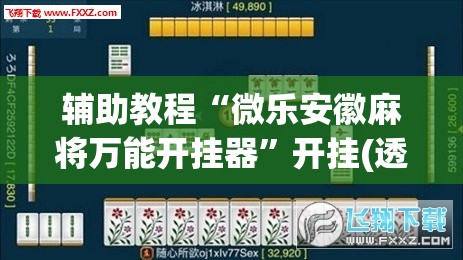 辅助教程“微乐安徽麻将万能开挂器	”开挂(透视)辅助神器