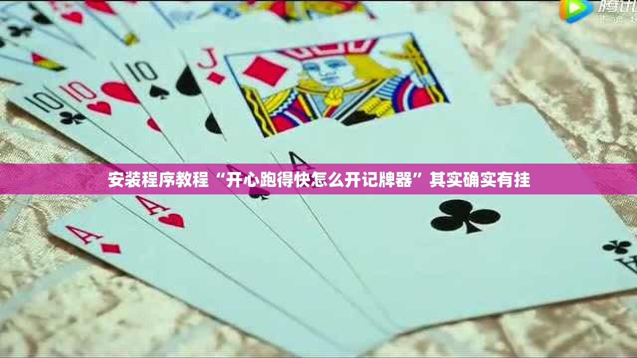 安装程序教程“开心跑得快怎么开记牌器”其实确实有挂
