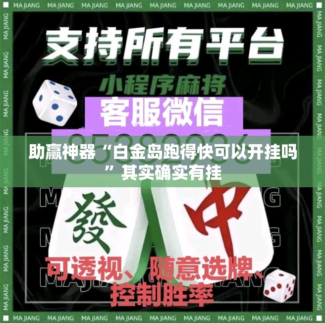 助赢神器“白金岛跑得快可以开挂吗”其实确实有挂