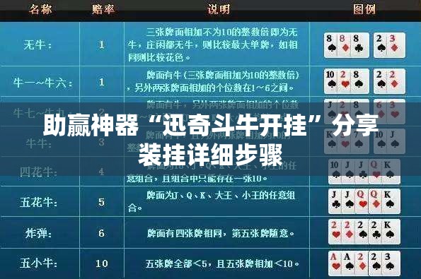 助赢神器“迅奇斗牛开挂”分享装挂详细步骤