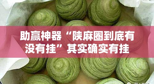 助赢神器“陕麻圈到底有没有挂”其实确实有挂