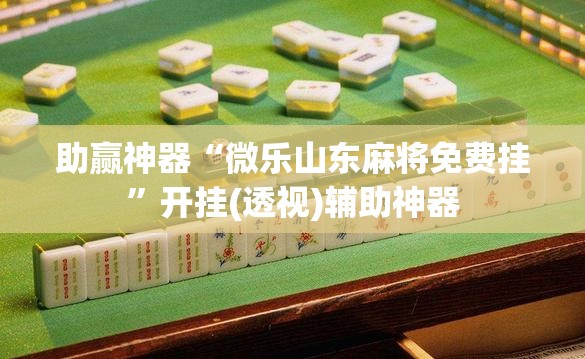 助赢神器“微乐山东麻将免费挂”开挂(透视)辅助神器