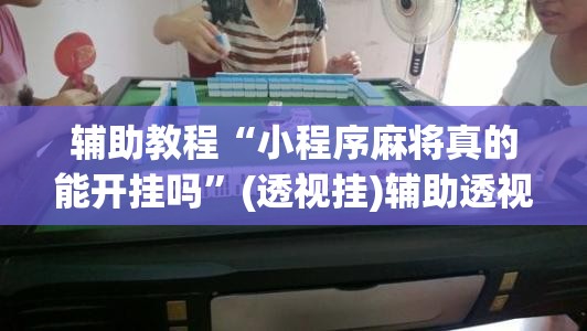 辅助教程“小程序麻将真的能开挂吗”(透视挂)辅助透视教程