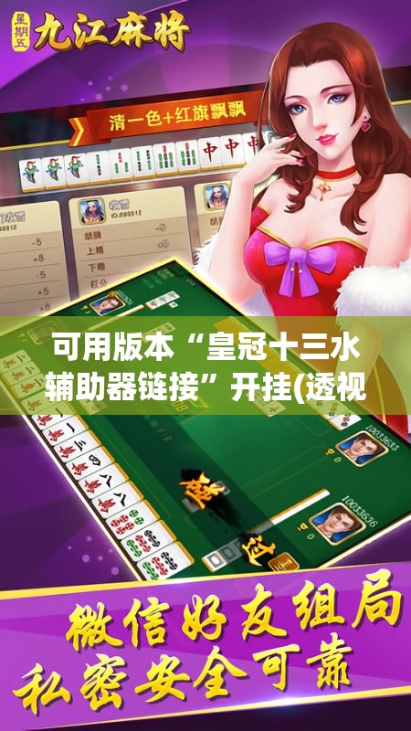 可用版本“皇冠十三水辅助器链接”开挂(透视)辅助神器